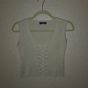 Open Front crop top